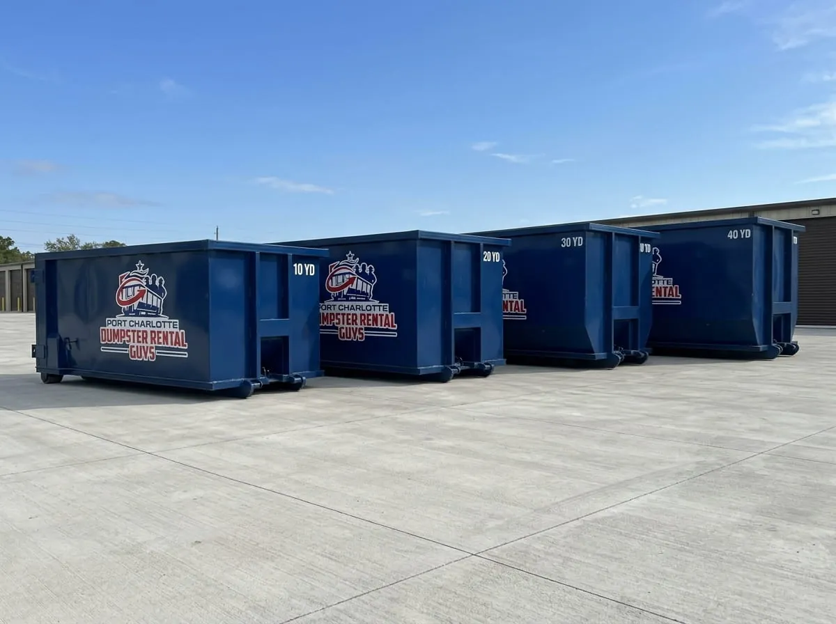 10, 15, 20 and 30 yard roll-off dumpsters available for rent in Port Charlotte, FL 10, 15, 20 and 30 yard roll-off dumpsters available for rent in Port Charlotte, FL
